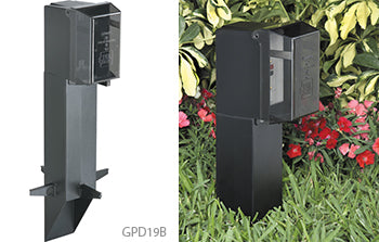 Arlington Gard-N-Post GGC 19.5" Green Outdoor GFCI Support, , ARLINGTON - Maple Electric Supply 