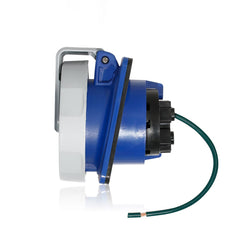 330R6WLEV LEV Series IEC Pin & Sleeve Receptacle 30/32 Amp, 250 Volt, 2P, 3W, LEV Series North American-Rated