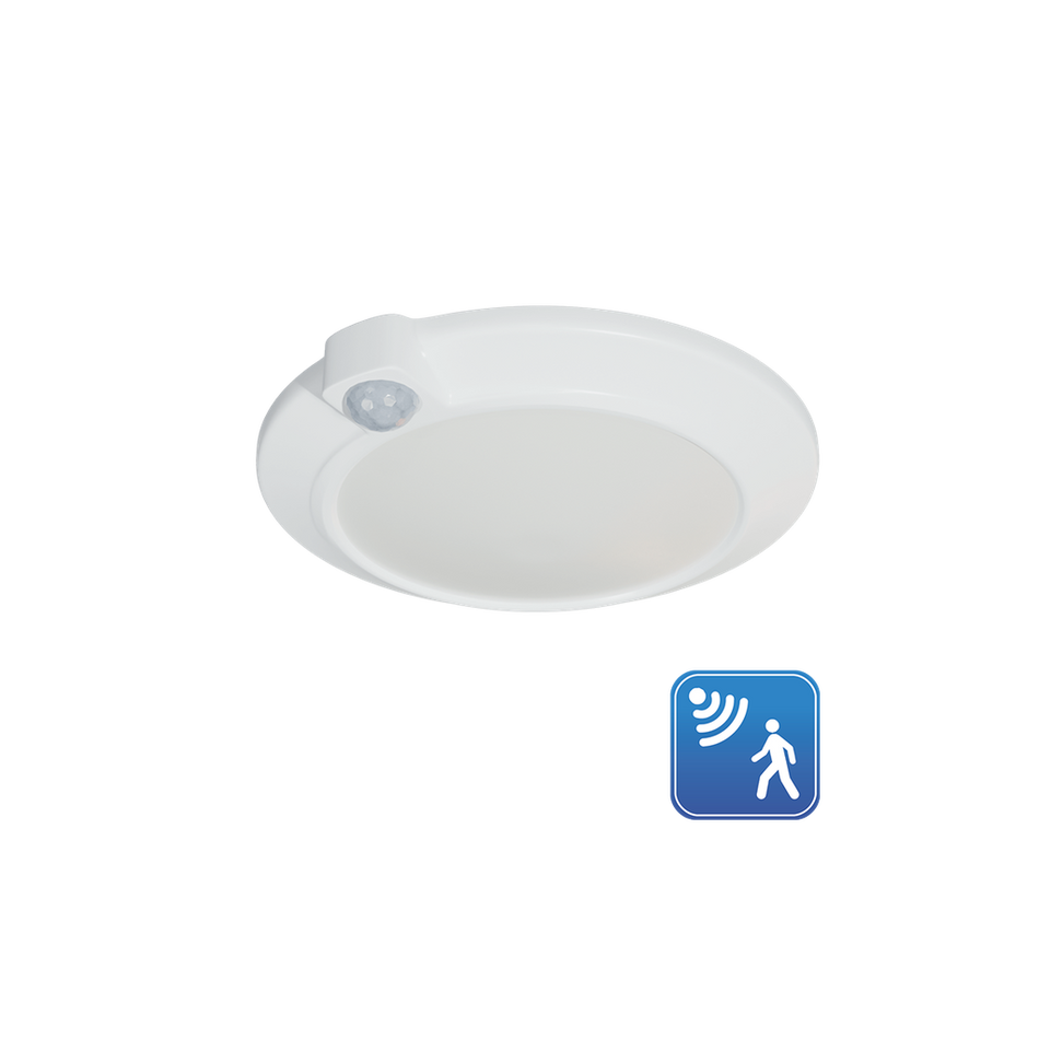 RENO-PIR-CSC3030-4KWH LED 7" CLOSET LIGHT WITH PIR MOTION SENSOR | 10W | 600LM | 4000K |