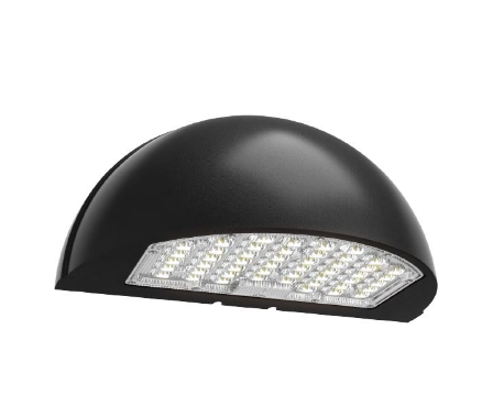 Half-Moon LED wall pack | 24/32/40W | 120-347V | 30/40/50K | 135lm/W. Built-In DC Photocell - Maple Electric Supply 