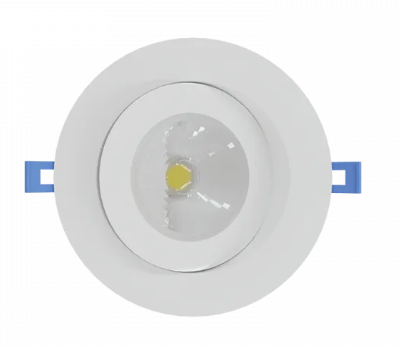 LED Floating Gimbal Potlight 4″ 9W. Slim profile LED with integrated MCCT technology. 2700/3000/3500/4000/5000K
