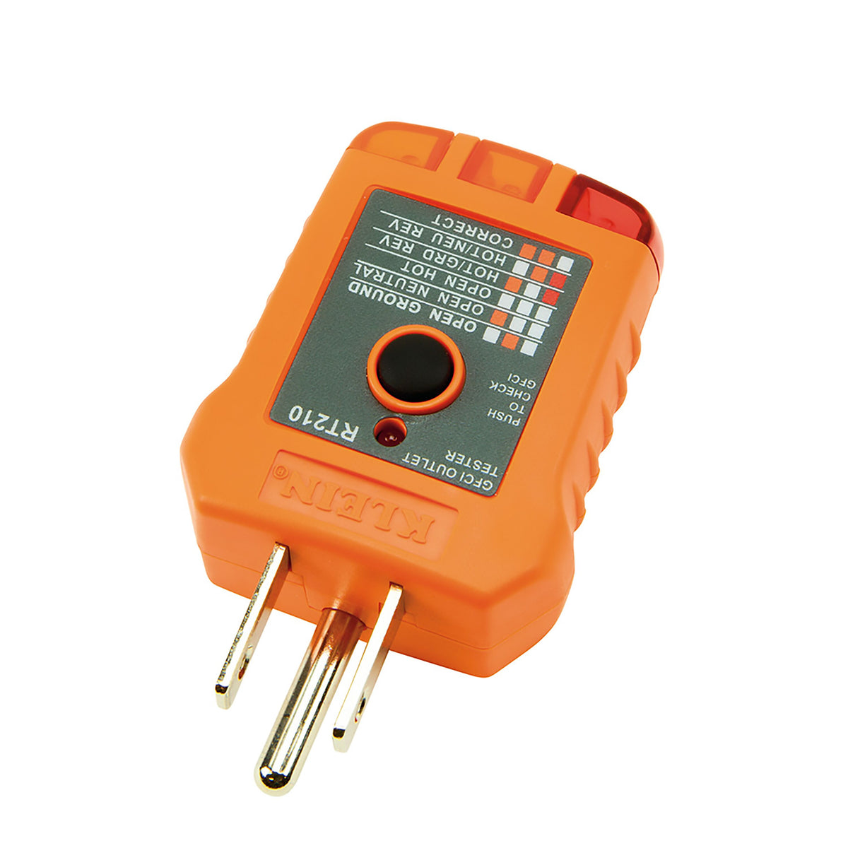 Klein Tools RT210 RT210 - Klein Tools GFCI Receptacle Tester - alternate angle 2