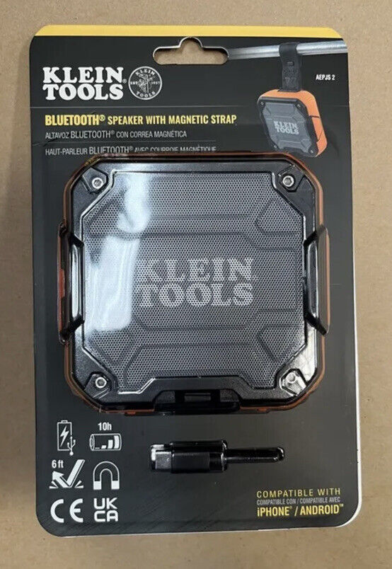 Wireless Jobsite Speaker, Jobsite Accessories, Klein Tools - Maple Electric Supply 
