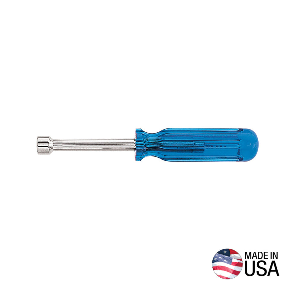 Klein Tools S12 3/8-Inch Nut Driver, 3-Inch Hollow Shaft - detail view