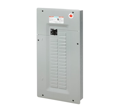 SEQ Loadcentre, Main Breaker, 24 Circuits, 100A, 1PH 3W, 120/240V, Type 1, SM, Aluminum, Grey ** Special Sale ** - Maple Electric Supply 