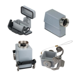 HOOD FOR MULTIPOLE CONNECTORS; DOUBLE LEVERS; TOP ENTRY; CABLE COUPLER; 3/4" NPT