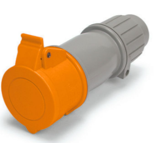IP44 CONNECTOR 20A 125/250VAC 3P 4W SPLASHPROOF