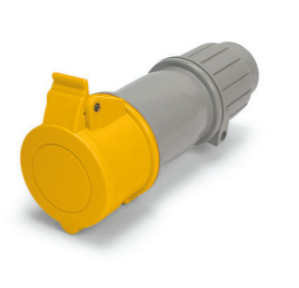 IP44 CONNECTOR 20A 125VAC 2P 3W SPLASHPROOF