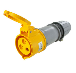 IP44 CONNECTOR 30A 125VAC 2P 3W SPLASHPROOF
