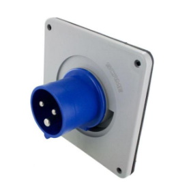 IP44 INLET 20A 250VAC 2P 3W SPLASHPROOF