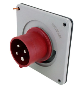 IP44 INLET 20A 3phase 480VAC 3P 4W SPLASHPROOF