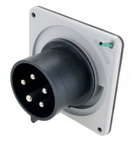 IP44 INLET 30A 3phase delta 347/600VAC 4P 5W SPLASHPROOF
