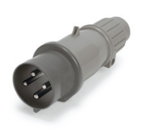 IP44 PLUG 20A 277VAC 2P 3W SPLASHPROOF