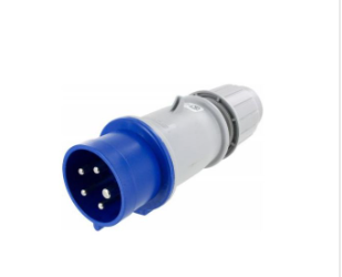 IP44 PLUG 20A  3phase delta 120/208VAC  4P 5W  SPLASHPROOF, Pin & Sleeve, Techspan - Maple Electric Supply 