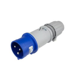 IP44 PLUG 30A  250VAC  2P 3W  SPLASHPROOF, Pin & Sleeve, Techspan - Maple Electric Supply 