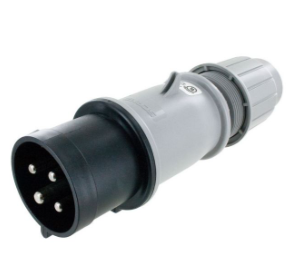 IP67 PLUG 100A  3phase 600VAC  3P 4W  WATERTIGHT, Pin & Sleeve, Techspan - Maple Electric Supply 