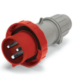 IP44 PLUG 30A  480VAC  2P 3W  SPLASHPROOF, Pin & Sleeve, Techspan - Maple Electric Supply 