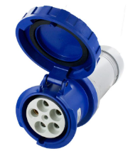 IP67 CONNECTOR 100A  3phase delta 120/208  4P 5W  WATERTIGHT, Pin & Sleeve, Techspan - Maple Electric Supply 