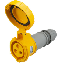 IP67 CONNECTOR 30A 125VAC 2P 3W WATERTIGHT