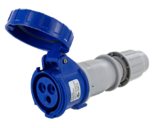 IP67 CONNECTOR 60A 250VDC 2P 3W WATERTIGHT
