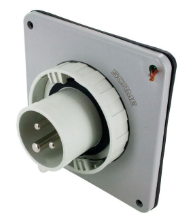 IP67 INLET 20A 277VAC 2P 3W WATERTIGHT