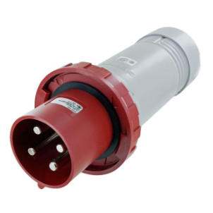 IP67 PLUG 100A  3phase 480VAC  3P 4W  WATERTIGHT, Pin & Sleeve, Techspan - Maple Electric Supply 