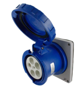 IP67 RECEPTACLE 100A  3phase delta 120/208  4P 5W  WATERTIGHT, Pin & Sleeve, Techspan - Maple Electric Supply 