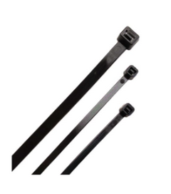 KSPEC CBL TIE STD 17Iinc 50LB BLACK 100PK