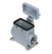 SURFACE MOUNTING BASE - FOUR PEGS & COVER, SINGLE PORT, NPT 1/2", Heavy Duty Connectors, Techspan - Maple Electric Supply 