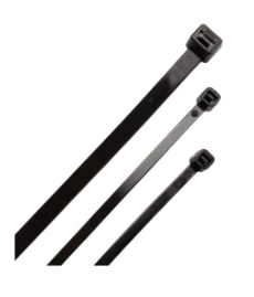 KSPEC CBL TIE STD 7.9" 50LB BLACK 1000PK, Cable Ties, Techspan - Maple Electric Supply 