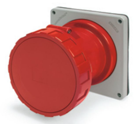 IP67 RECEPTACLE 60A  3phase delta 277/480  4P 5W  WATERTIGHT, Pin & Sleeve, Techspan - Maple Electric Supply 