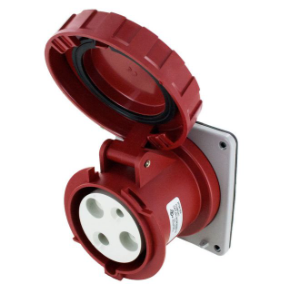 IP67 RECEPTACLE 60A  480VAC  2P 3W  WATERTIGHT - Maple Electric Supply 