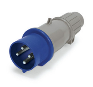 IP44 PLUG 20A  250VAC  2P 3W  SPLASHPROOF - Maple Electric Supply 