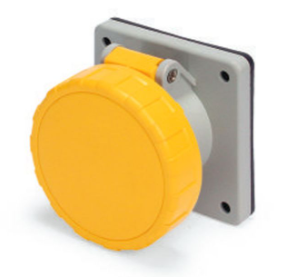 IP67 RECEPTACLE 30A  125VAC  2P 3W  WATERTIGHT, Pin & Sleeve, Techspan - Maple Electric Supply 