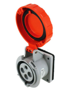 IP67 RECEPTACLE 30A  125/250VAC  3P 4W  WATERTIGHT - Maple Electric Supply 