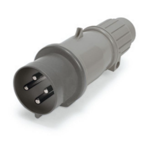 IP44 PLUG 20A  277VAC  2P 3W  SPLASHPROOF, Pin & Sleeve, Techspan - Maple Electric Supply 