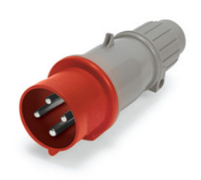 IP44 PLUG 20A  480VAC  2P 3W  SPLASHPROOF - Maple Electric Supply 