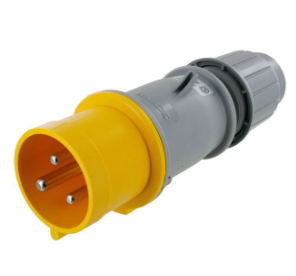 IP44 PLUG 30A  125VAC  2P 3W  SPLASHPROOF - Maple Electric Supply 