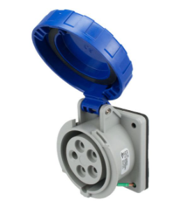 IP67 RECEPTACLE 20A  3phase delta 120/208  4P 5W  WATERTIGHT - Maple Electric Supply 