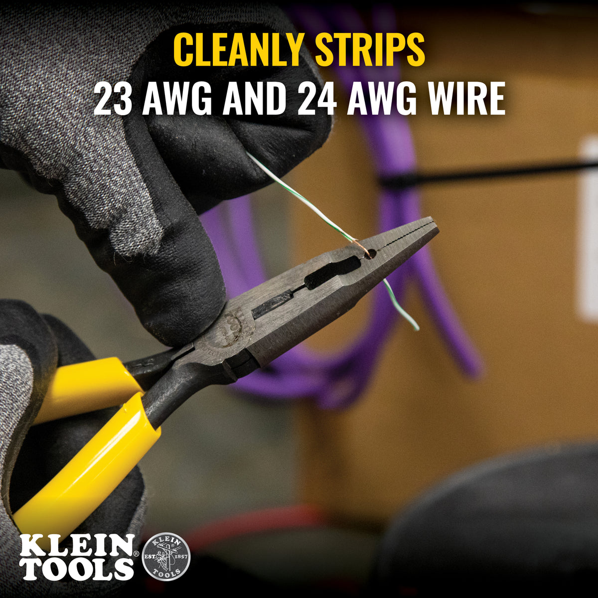 Connector Crimping Long-Nose Pliers