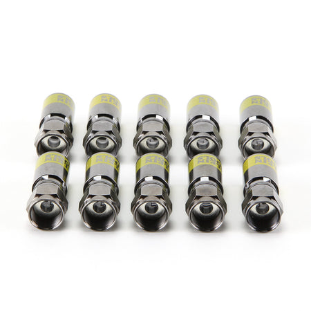 Universal F Compression Connector RG6, R6Q, 10-Pk