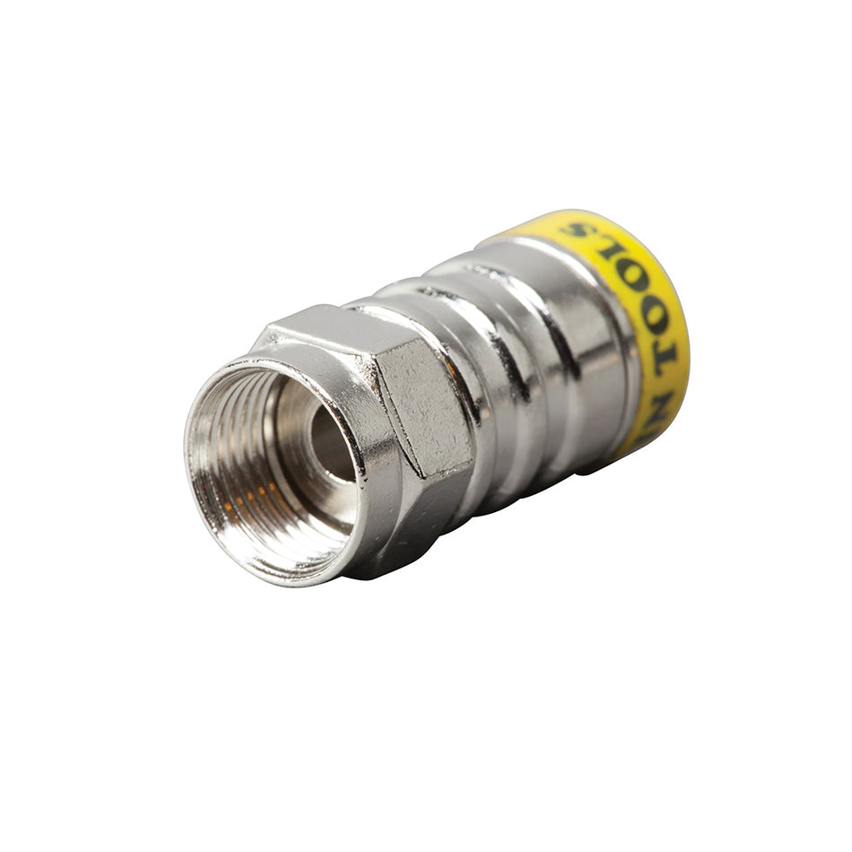 Push-On F Connector RG6/6Q 10-Pack
