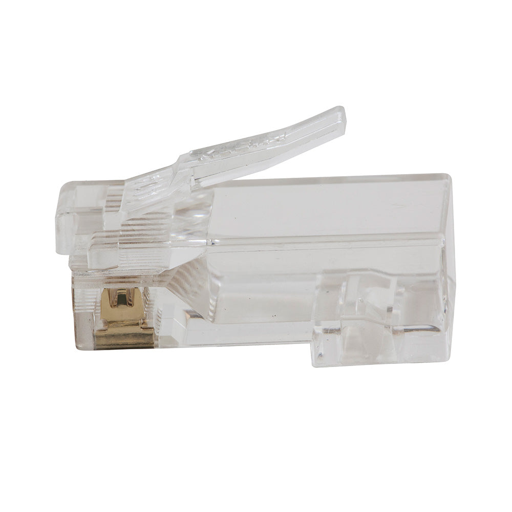 Pass-Thru™ Modular Data Plugs, RJ45 CAT5E, 10-Pack
