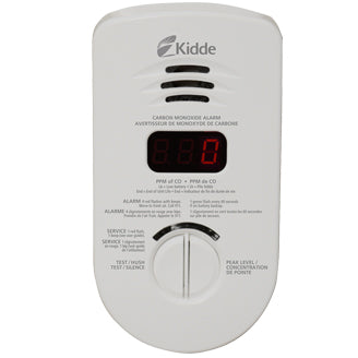 900-0280CA Worry Free AC Plug-in Worry-Free Digital Carbon Monoxide Alarm with 10-Year Battery Backup