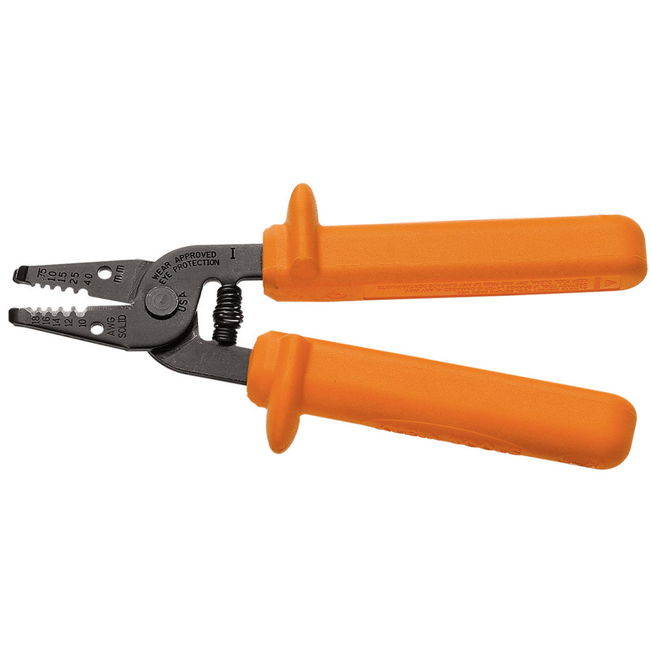 Insulated Wire Stripper and Cutter, Insulated Strippers, Cutters & Crimpers; Insulated Wire Strippers/Cutters, Klein Tools - Maple Electric Supply 