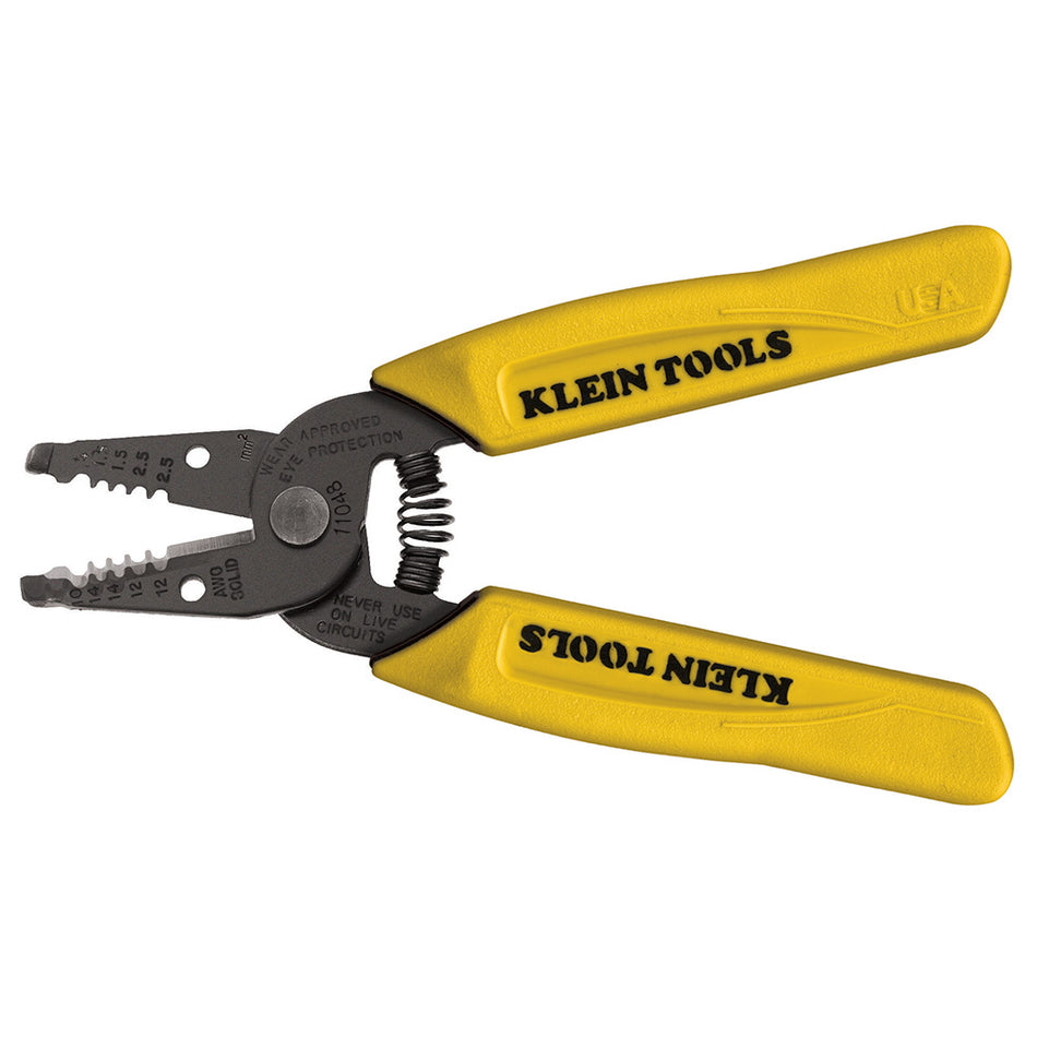 Dual-Wire Stripper/Cutter for Solid Wire, Standard Wire Strippers/Cutters, Klein Tools - Maple Electric Supply 