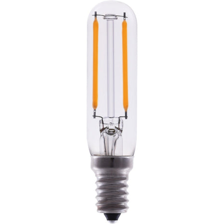 EiKO Dimmable LED Filament T6 Bulb, 2W 120lm, 320° Beam Angle, 2700K Warm White, E12 Base, 120V, 80 CRI - Energy Efficient Lighting Solution - Maple Electric Supply 