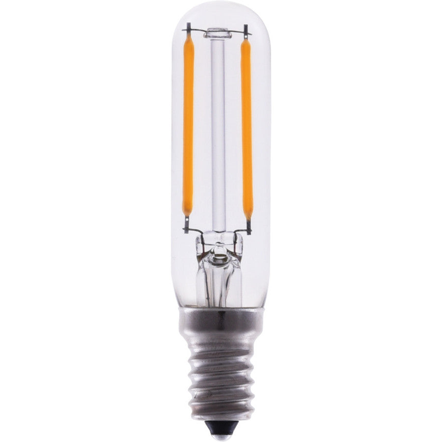 EiKO Dimmable LED Filament T6 Bulb, 2W 120lm, 320° Beam Angle, 2700K Warm White, E12 Base, 120V, 80 CRI - Energy Efficient Lighting Solution, LED DEC, EiKO - Maple Electric Supply 