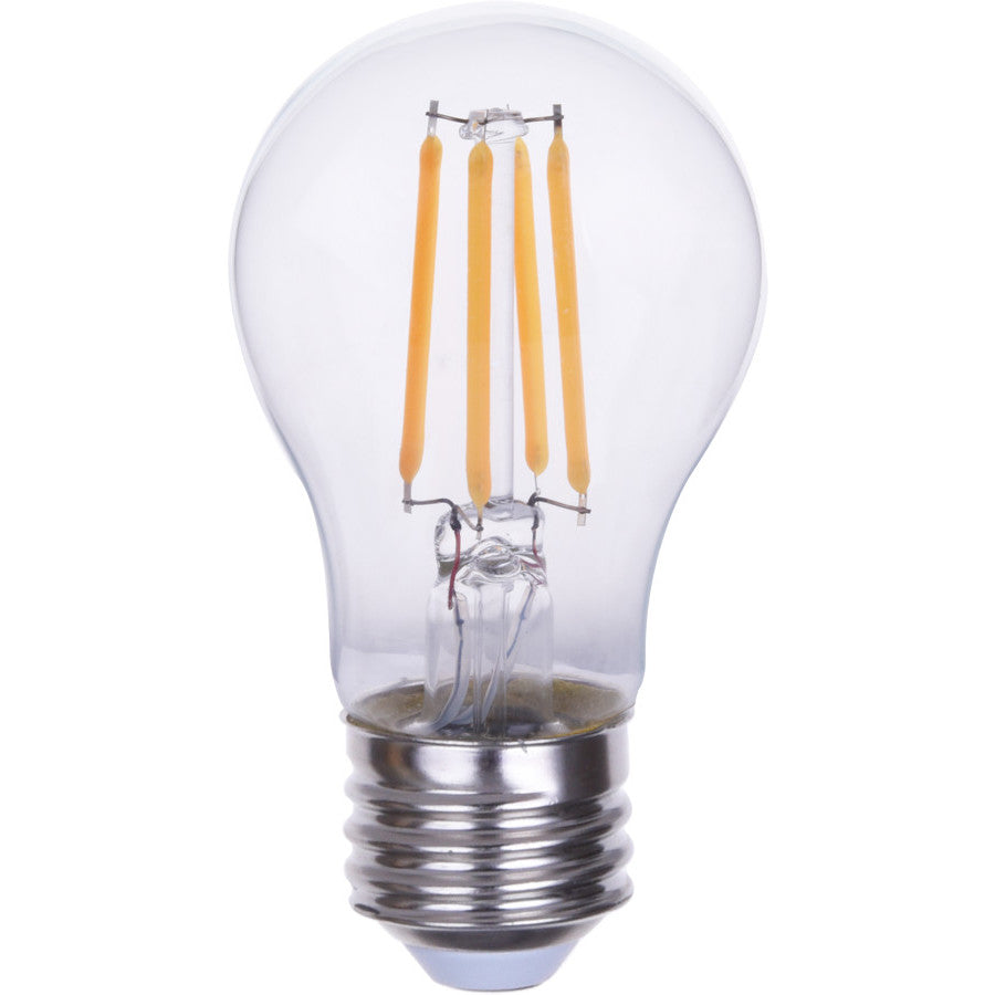 EiKO LED A15 Filament Bulb - 4W, 300lm, Dimmable, 80CRI, 2700K, 320° Beam Angle, E26 Base, 120VAC - Energy-Efficient Lighting Solution, LED A, EiKO - Maple Electric Supply 