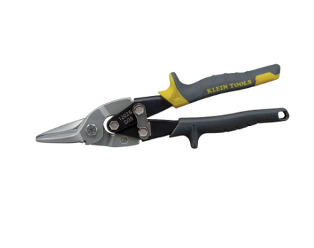 Klein Aviation Snips with Wire Cutter, Straight - Maple Electric Supply 